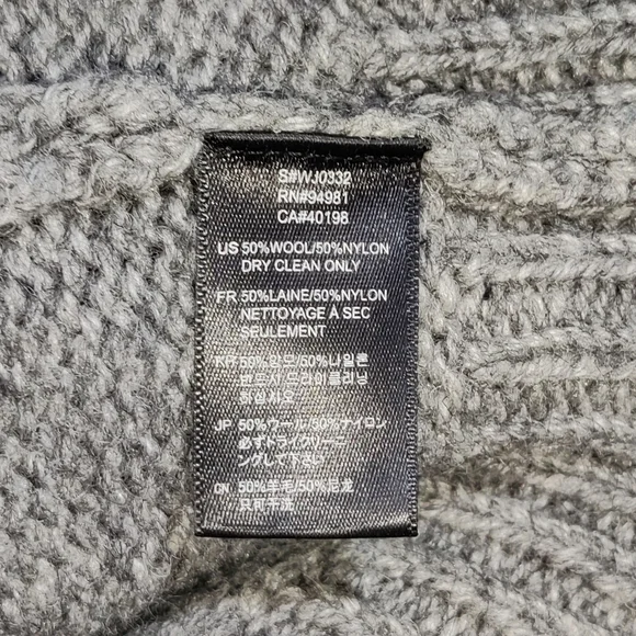 Forever 21 Twentyone Men Wool Blend Hooded Button Up Sweater Jacket Size S Gray - Picture 3 of 4